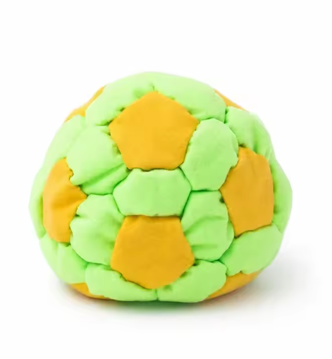 6PCS Hacky Sack, Handmade Crochet Footbag Juggling Balls for Adults Beginners Outdoor Party