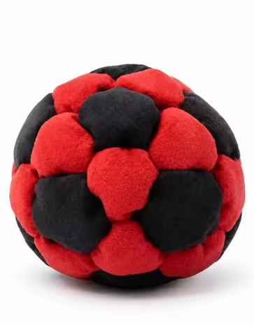 6PCS Hacky Sack, Handmade Crochet Footbag Juggling Balls for Adults Beginners Outdoor Party